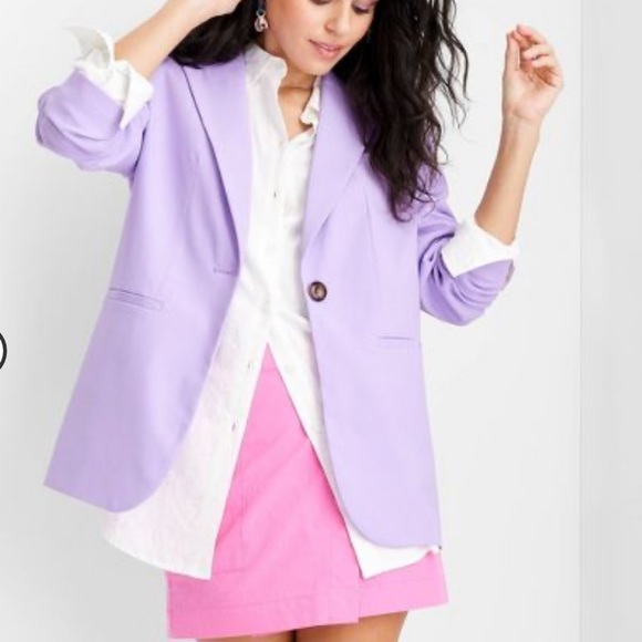 Future Collective Jackets & Blazers - Women's Oversized Watercolor Blazer - Future Collective